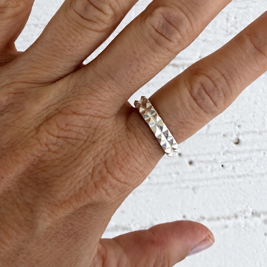 Unisex Band Ring - Γεωμετρικό Δαχτυλίδι Βέρα