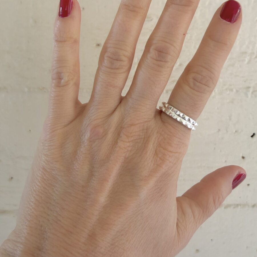 Unisex Band Ring - Γεωμετρικό Δαχτυλίδι Βέρα