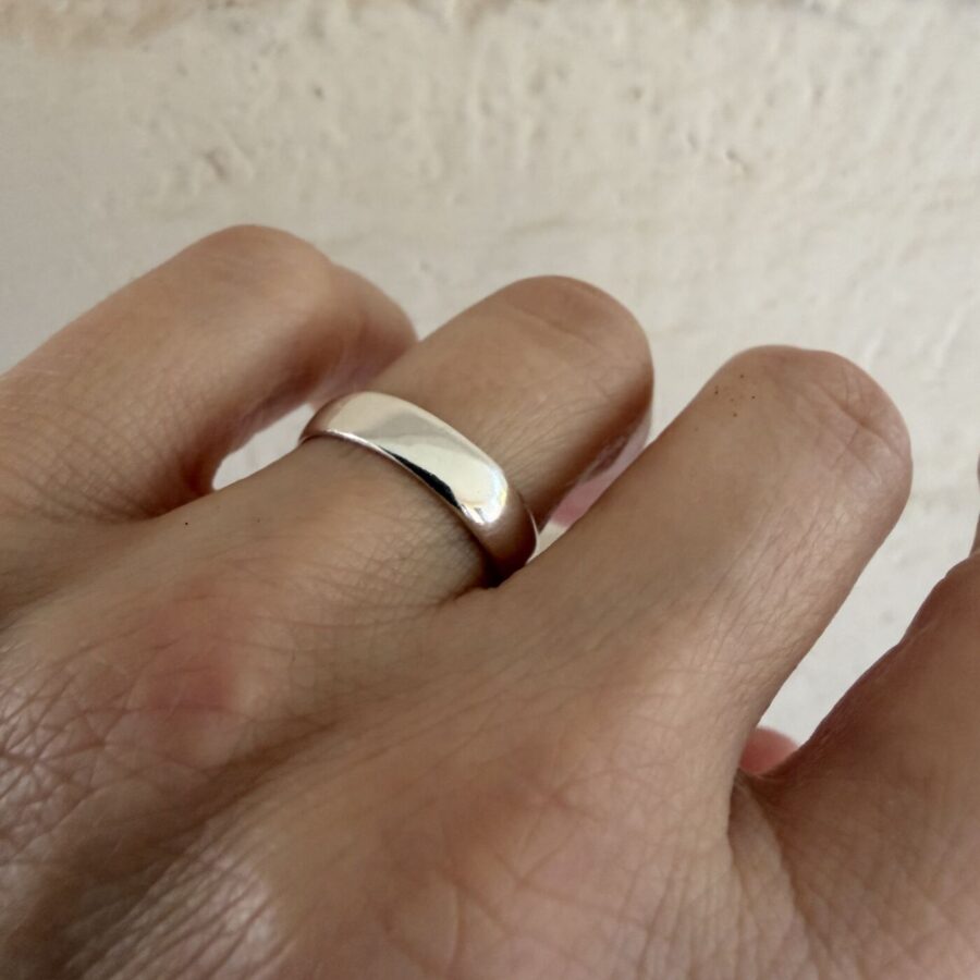 Sterling Silver 925 Band Ring - Φαρδιά βέρα Ασήμι 925