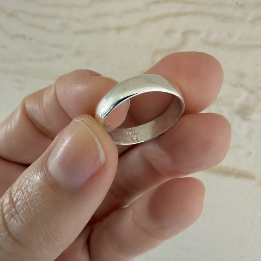 Sterling Silver 925 Band Ring - Φαρδιά βέρα Ασήμι 925