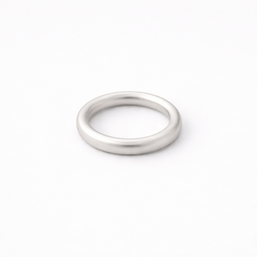 Chunky Band Ring 4mm Matte - Δαχτυλίδι βέρα 4mm Unisex