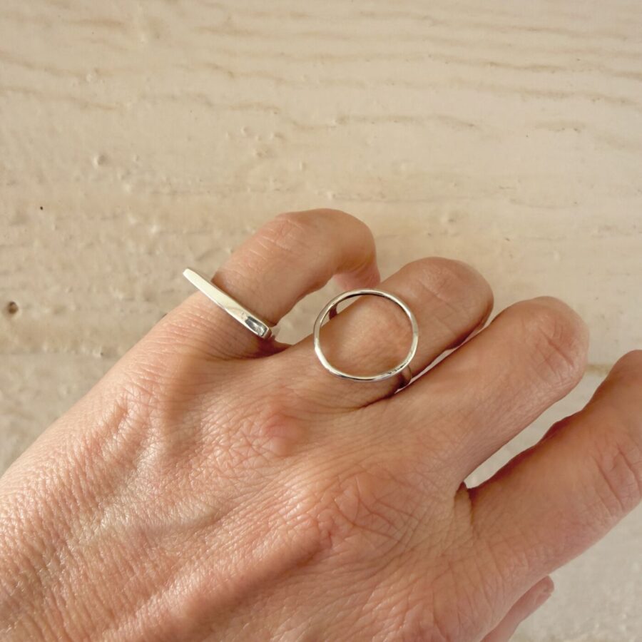 Combo Set of TWO Rings - Σετ ΔΥΟ Δαχτυλιδιών Ασήμι 925