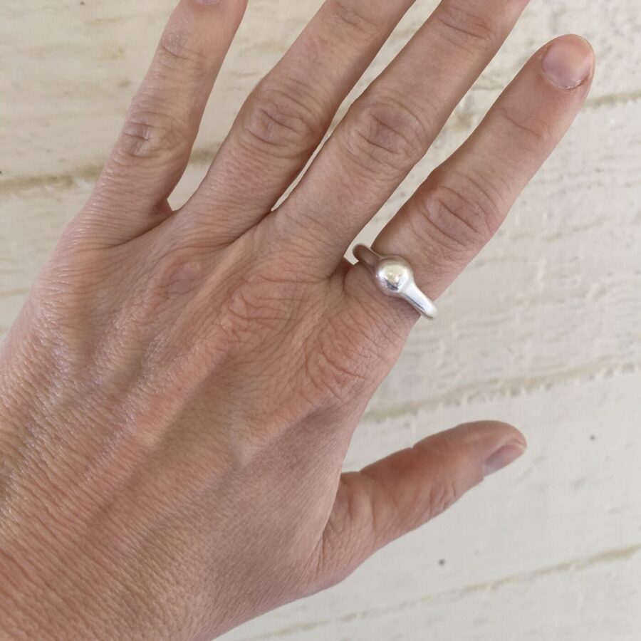 Bead Ring Sterling Silver 925 - Chunky Δαχτυλίδι Ασήμι 925