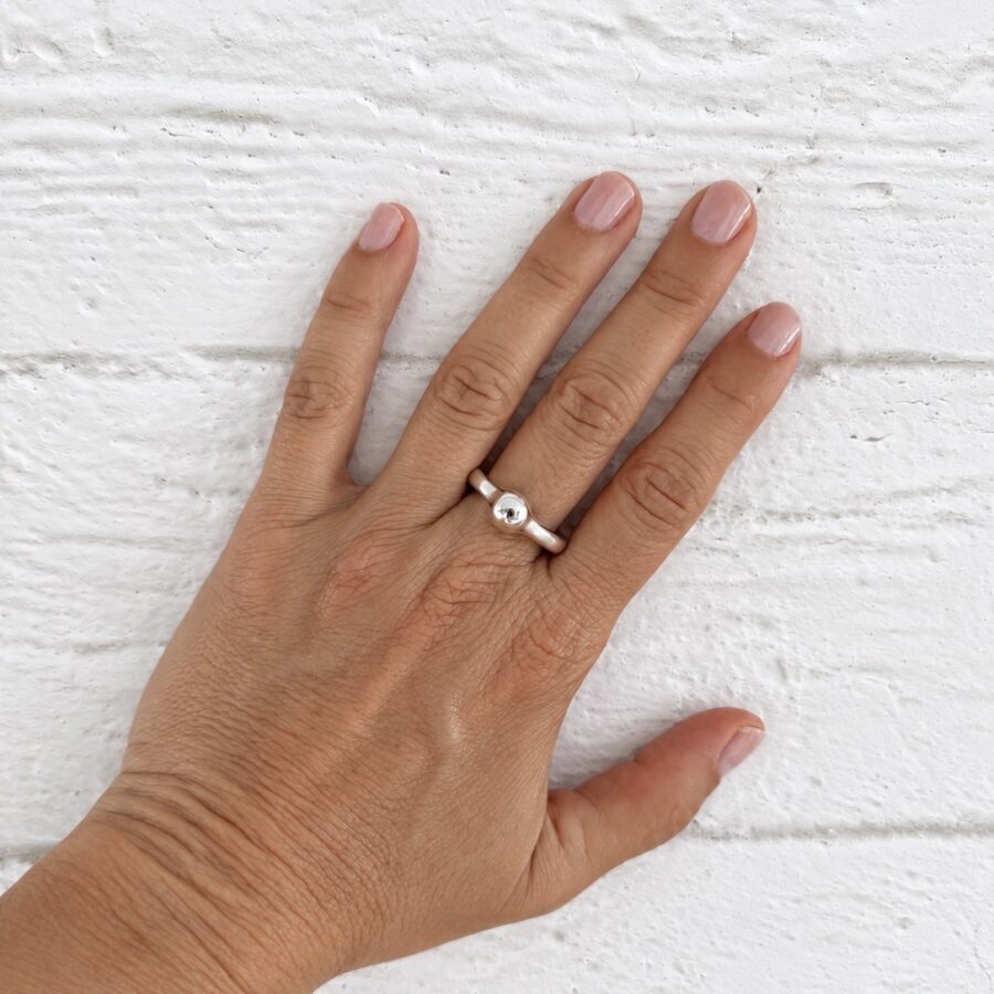 Bead Ring - Chunky Δαχτυλίδι Ασήμι 925