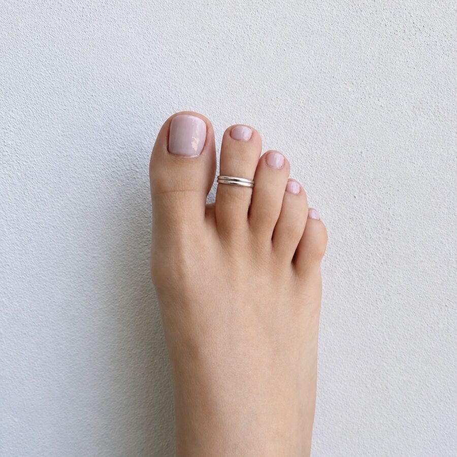 Double Line Toe ring - Δαχτυλίδι Ποδιού 925