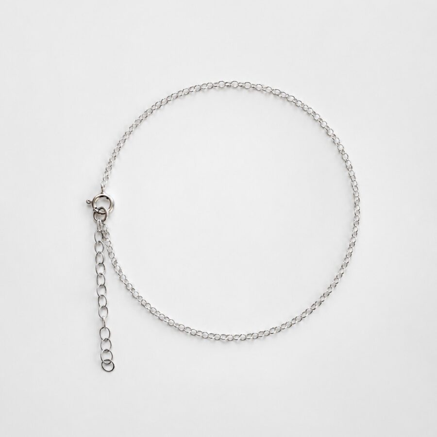 Chain anklet, Λεπτή αλυσίδα ποδιού Ασήμι 925