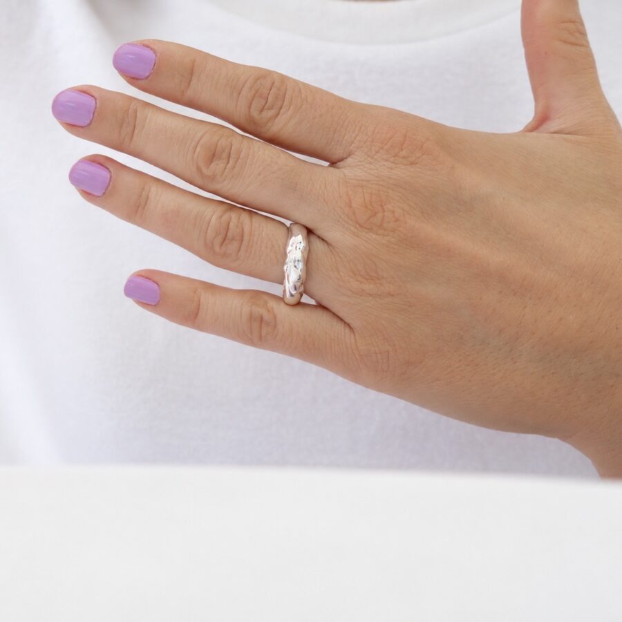 Lava Ring  - Ασήμι 925