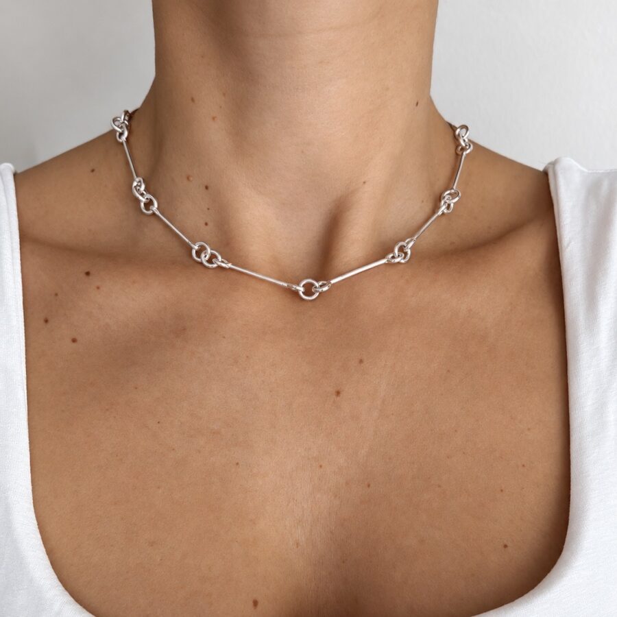 Aurora Fine Necklace - Χειροποίητο Κολιέ Αλυσίδα 925