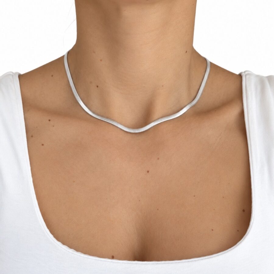 Snake Chain Necklace - Ασήμι 925